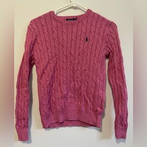 Ralph Lauren Cotton cable knit crewneck sweater
